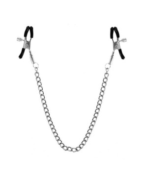 Chaîne pinces à seins 45cm embouts de protection 