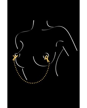 Chaîne pinces à seins 45cm embouts de protection 