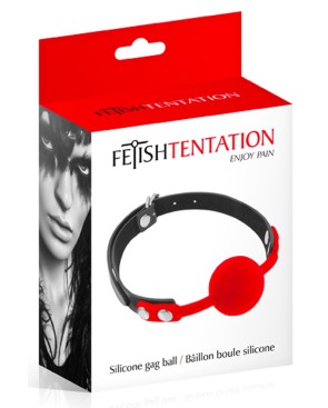 Baillon à boule rouge silicone