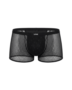 Boxer noir semi opaque