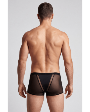 Boxer noir semi opaque