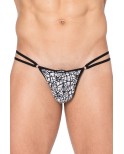 Mini string imprimé blanc et noir New Look 