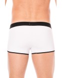 Mini-Pants blanc échancré avec zip 