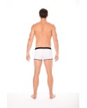 Mini-Pants blanc échancré avec zip 