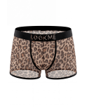 Boxer en résille imprimé léopard Boxer en résille imprimé léopard