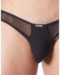 String noir sexy avec fine résille String noir sexy avec fine résille