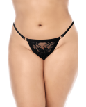 Peignoir en dentelle grande taille Mapalé avec string assorti Peignoir en dentelle grande taille Mapalé avec string assorti