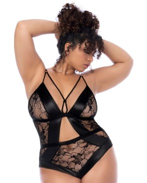 Body noir dos nu grande taille