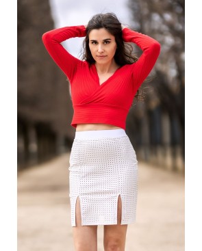Jupe longue blanche Natacha