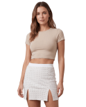 Jupe courte blanche Cassandra Jupe courte blanche Cassandra