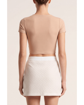 Jupe courte blanche Cassandra