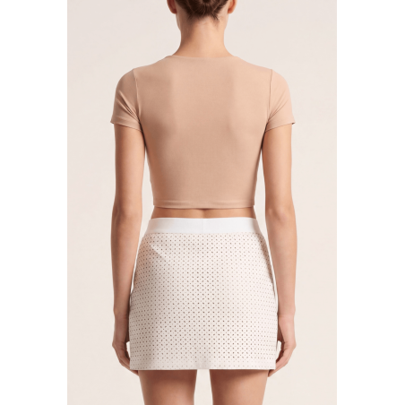Jupe courte blanche Cassandra
