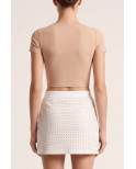 Jupe courte blanche Cassandra Jupe courte blanche Cassandra