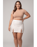 Jupe courte blanche Cassandra Jupe courte blanche Cassandra