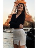 Jupe courte blanche Cassandra Jupe courte blanche Cassandra