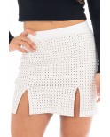 Jupe courte blanche Cassandra Jupe courte blanche Cassandra