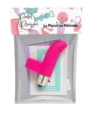 Doigt Chinois Vibrant Picots Rose 1 dosette de lubrifiant — Pocket Pleasure