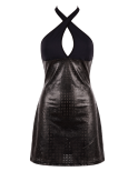 Robe noire simili cuir Margot Robe noire simili cuir Margot