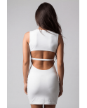 Robe blanche large décollectée Olivia Robe blanche large décollectée Olivia