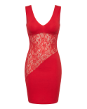 Robe rouge large décollectée Olivia Robe rouge large décollectée Olivia