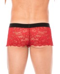Boxer rouge en dentelle délicate Boxer rouge en dentelle délicate