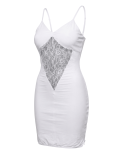Robe décollectée blanche Emilia Robe décollectée blanche Emilia