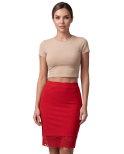 Jupe longue rouge Maria Jupe longue rouge Maria