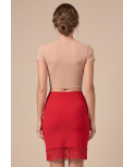 Jupe longue rouge Maria Jupe longue rouge Maria