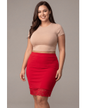 Jupe longue rouge Maria Jupe longue rouge Maria