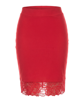 Jupe longue rouge Maria