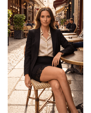 Jupe courte noire Marina