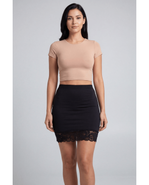 Jupe courte noire Marina