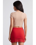 Jupe courte rouge Marina Jupe courte rouge Marina
