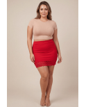 Jupe courte rouge Marina Jupe courte rouge Marina