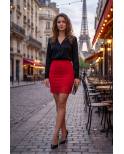 Jupe courte rouge Marina Jupe courte rouge Marina