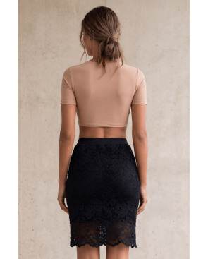 Jupe longue noire Catalina