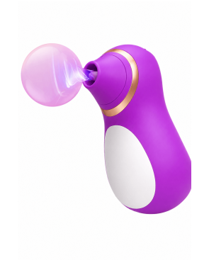 Stimulateur Clitoridien Pingouin à Langue Fuchsia  1 dosette de lubrifiant — Pocket Pleasure