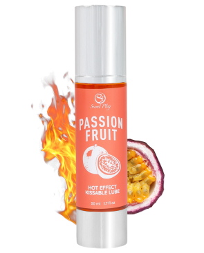 2 en 1 Lubrifiant et huile de massage fruit de la passion chauffant