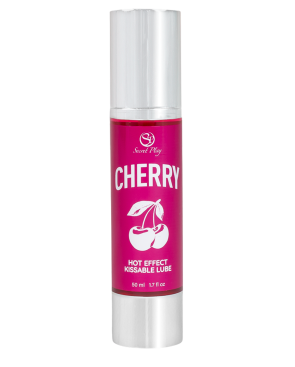 2 en 1 Lubrifiant et huile de massage cerise chauffant