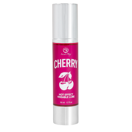 2 en 1 Lubrifiant et huile de massage cerise chauffant