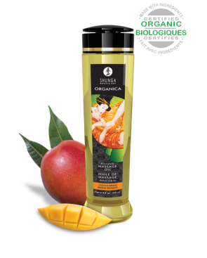 Huile de Massage Organica Mangue Enivrante 240 ml Shunga