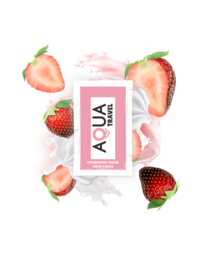 Dosette lubrifiant à base d'eau saveur fraise à la crème 6 ML 