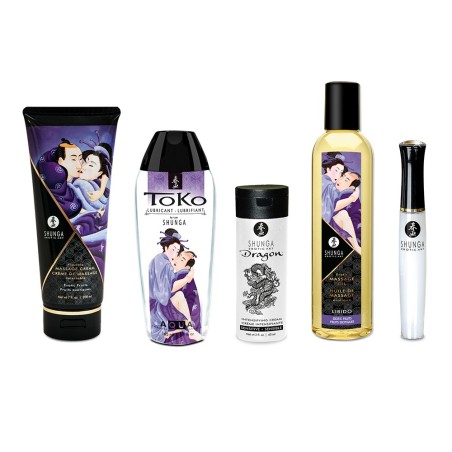 Coffret collection plaisirs charnels 5 produits Shunga  un collier de perles 