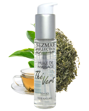 Huile de massage professionnelle Thé Vert 100% naturelle 50 ml 