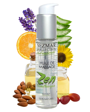 Huile de massage professionnelle ZEN 100% naturelle 50 ml 