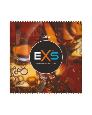 Préservatifs x2 lubrifiés en latex goût cola 54mm 