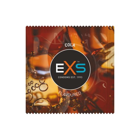 Préservatifs x2 lubrifiés en latex goût cola 54mm 
