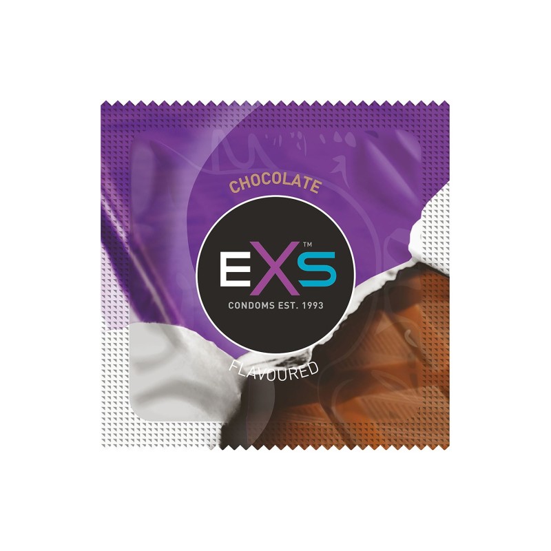 Préservatifs x2 lubrifiés en latex goût chocolat 54mm Préservatifs x2 lubrifiés en latex goût chocolat 54mm