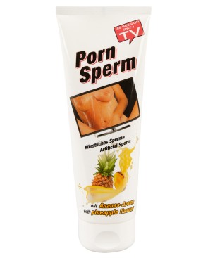Gel lubrifiant à base d'eau arôme ananas, imitation sperme 250 ml 