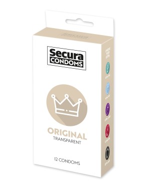 Préservatifs lubrifiés, en latex x12 avec réservoir ORIGINAL 53 mm 